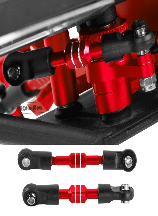 وصلات ضبط زاوية العجلات من RCHuiWow RC، قطع غيار مُحسّنة لسيارات Slash 2WD (VXL) وRustler 2WD (VXL) وStampede 2WD (VXL) وBandit 2WD (VXL) بمقياس 1/10، مصنوعة من سبائك الألومنيوم، قابلة للتعديل، 7 قطع، لون أحمر - Image 5